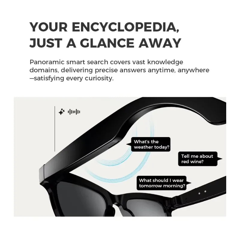 Smart Glasses With 8MP AI Camera and Spatial Audio - Tidesmit Tidesmit