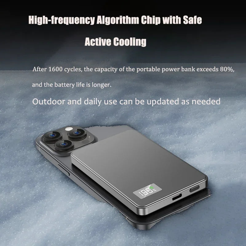 Tidesmit Magnetic Wireless Power Bank | Fast Charging Portable Charger Tidesmit