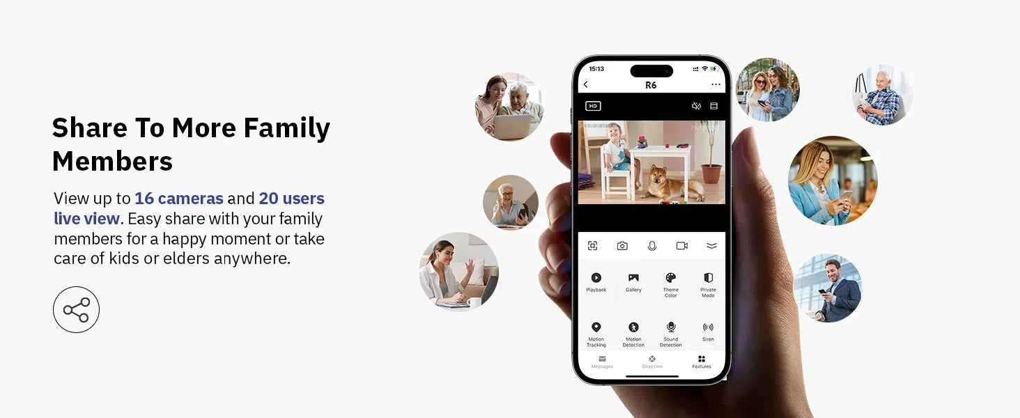 8MP Wireless Security Surveillance Wifi IP Camera AI Human Tracking 2-Way Audio CCTV Camera 4X Zoom Cam Color Night Vision
