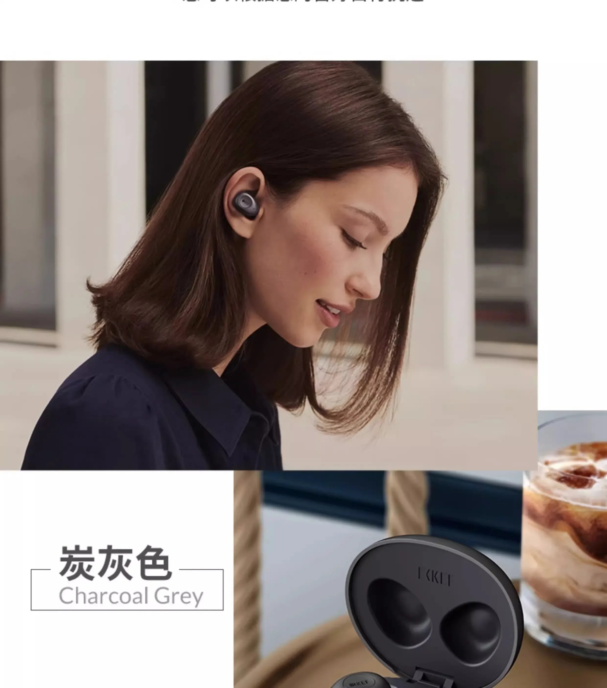 Tidesmit Hi-Fi Wireless Noise Cancelling Earbuds - Black & Gray Edition Tidesmit