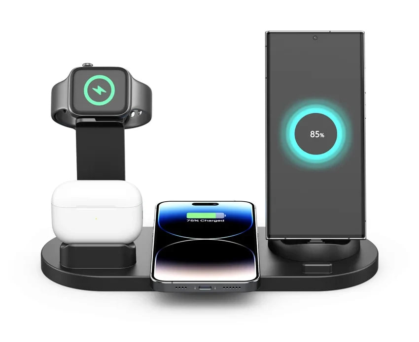 Wireless Charger for iPhone 17-12 & AirPods, Qi Certified Multi-Device Pad Tidesmit