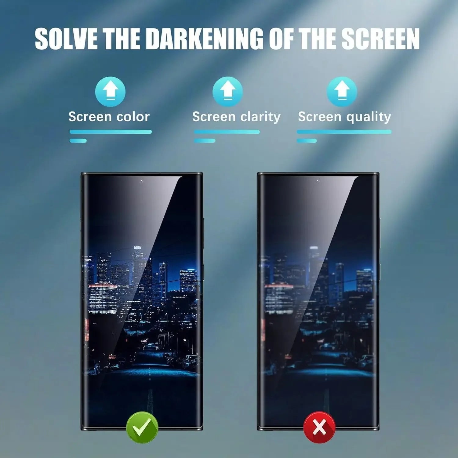 Privacy Screen Protector for Samsung Galaxy S24 Ultra - 9H Tempered Glass Tidesmit