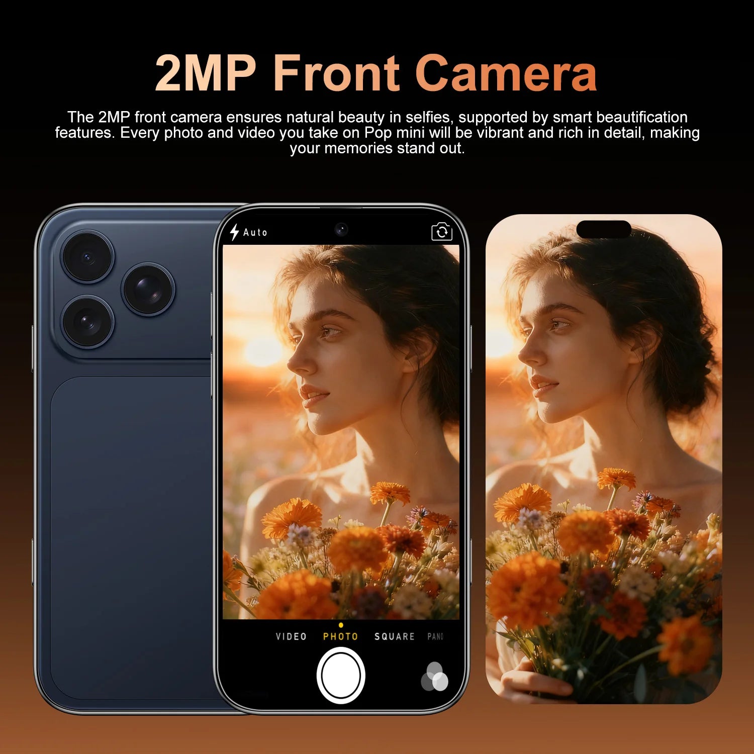 IVMI 17 mini 2GB RAM 16GB ROM Smartphones Android 8.1 Dual SIM 4.0"Display WIFI Bluetooth Play Store 3G Small Mobile Phone
