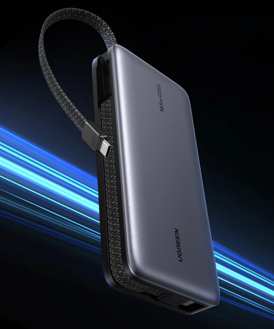 Tidesmit 165W 25000mAh Fast Charging Power Bank with Dual Cables Tidesmit