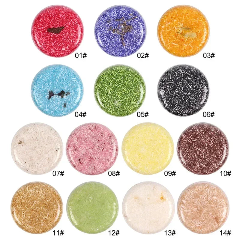 14 Style Ginger Handmade Shampoo Soap Cold Processed Soap Solid Shampoo Bar Pure Plant Hair Shampoos Hair Care Bar Soap