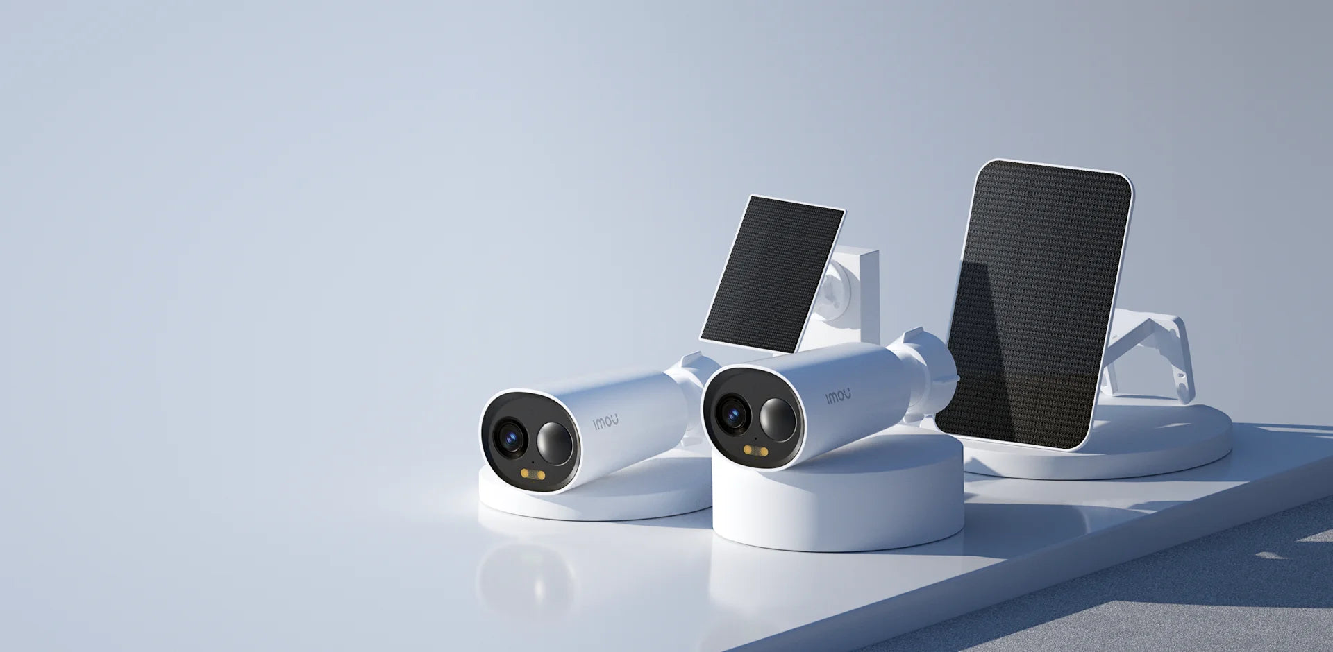 2PCS IMOU Cell 3C Kit 5MP Security Camera Outdoor Wireless WIFI Camera Battery Camera Two Way Audio Colorful Night Vision