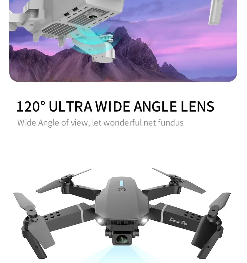 4K Foldable Camera Drone with Dual HD Lenses - Tidesmit Tidesmit