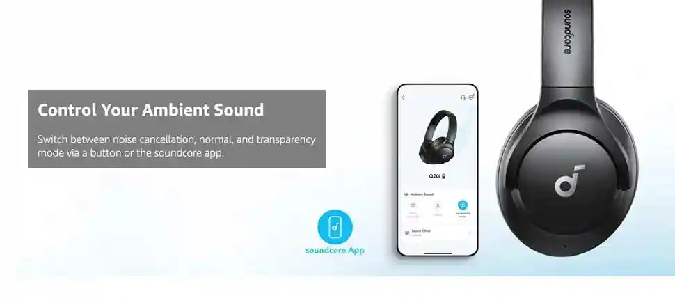 Wireless Active Noise Cancelling Headphones - Over-Ear Studio Monitor Tidesmit