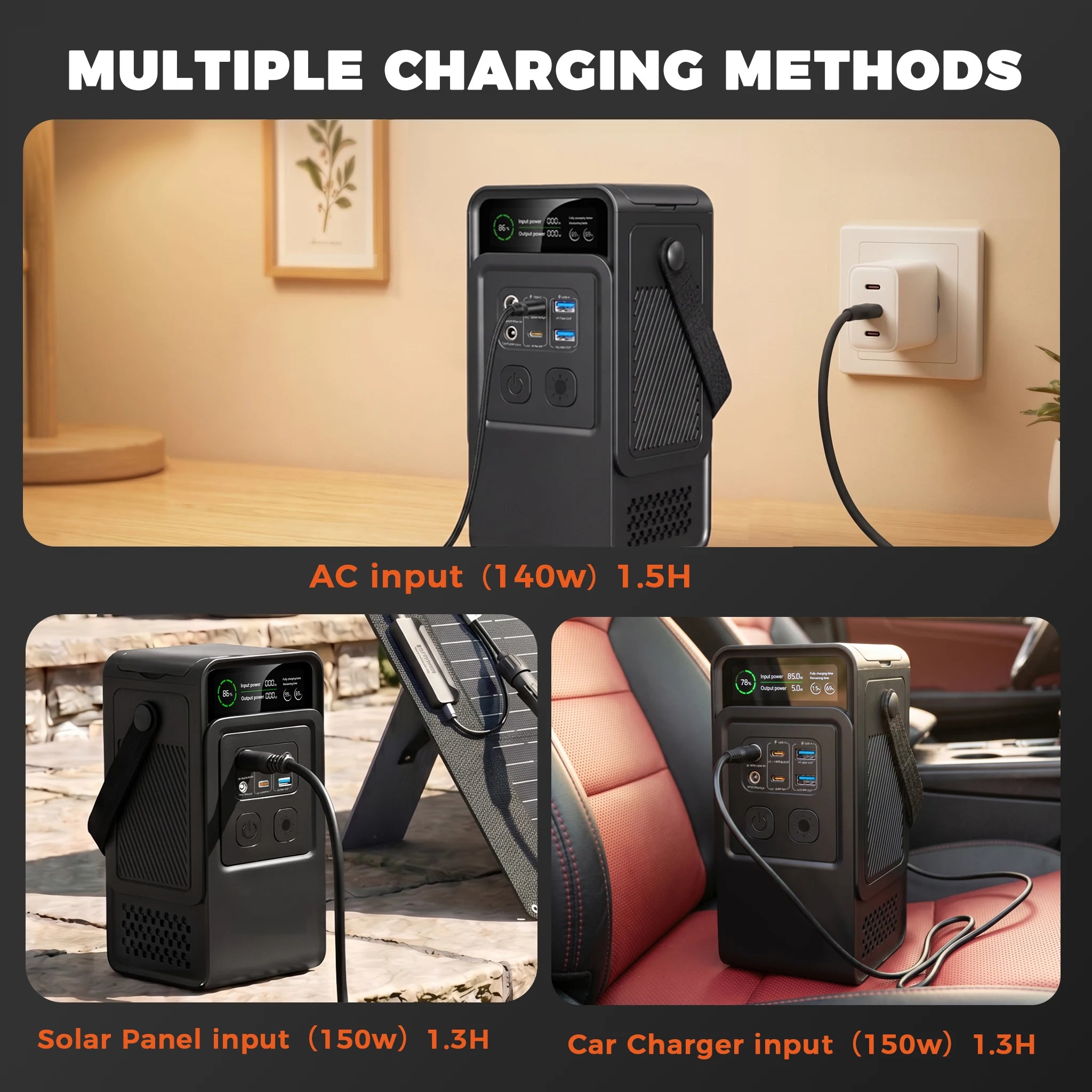 CTOLITY AP200 200W 195Wh 60000mAh Portable Power Station Outdoor Solar Generator Lifepo4 Battery USB TYPE-C SP100 100W Flexible Solar Panel Camping Travel