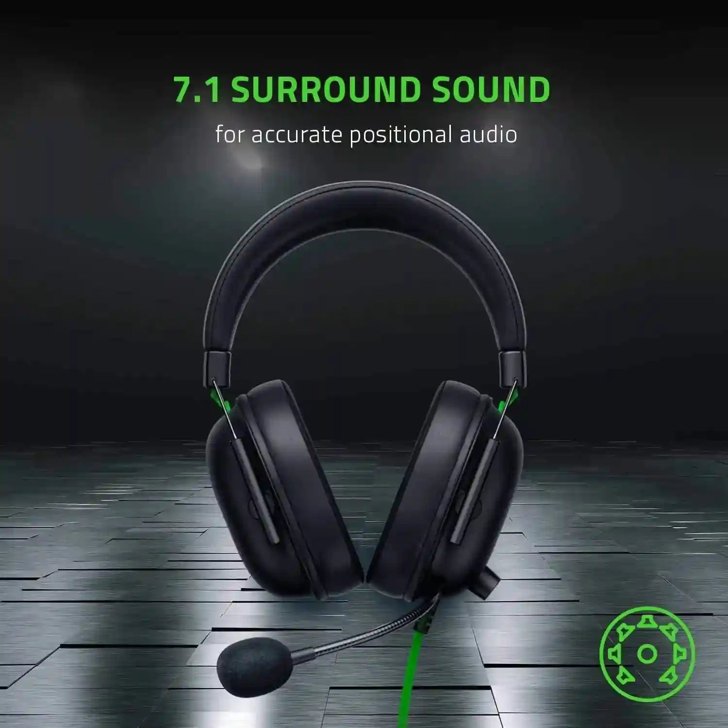 Wired Esports Gaming Headset 7.1 Surround Sound - Tidesmit Multi-Color Tidesmit