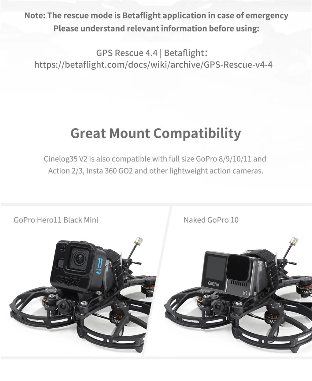 GEPRC CineLog35 V2 HD FPV Drone | High-Performance Cinewhoop Tidesmit