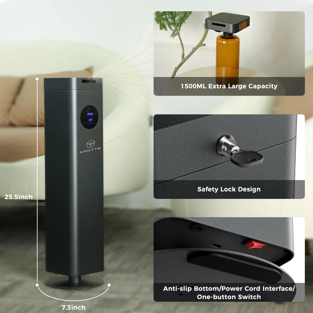 NAMSTE Electric Aromatic Diffuser Coverage 4000m³ Smart Bluetooth Essential Oils Fragrance Machine Home Hotel Scenting Device