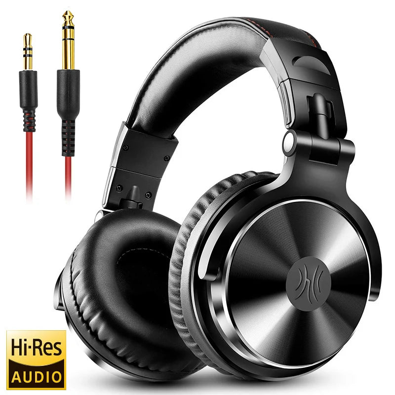 Studio Monitor Wired Headphones - High-Res Audio Pro-10/50 Series Pro-10-Black Tidesmit
