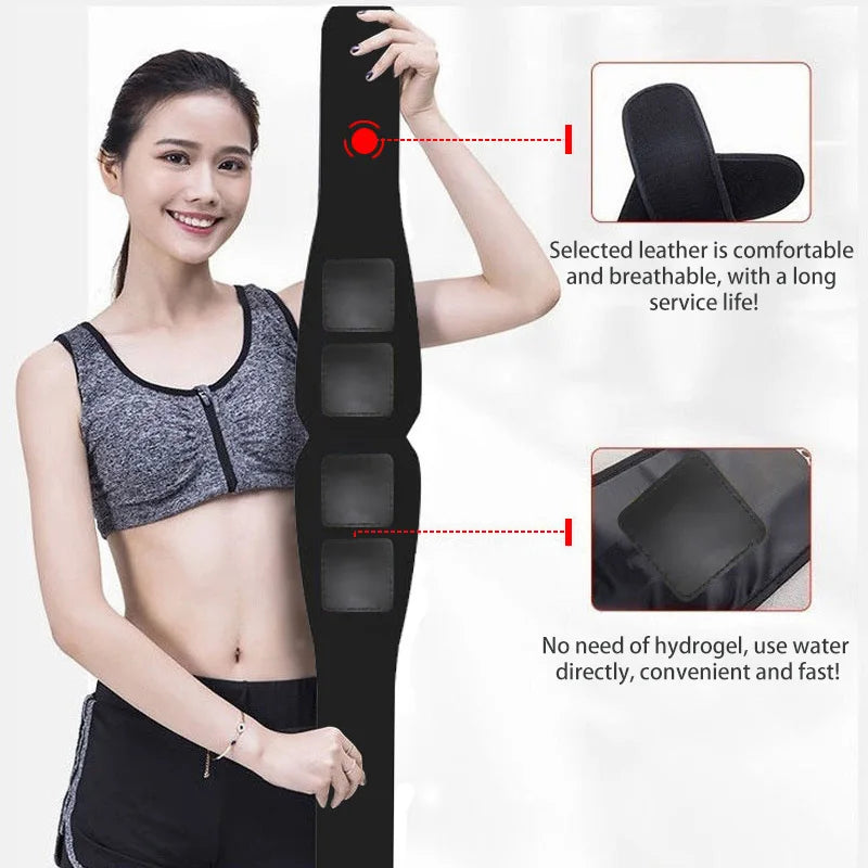 EMS Abdominal Toner Belt - Rechargeable Wireless Muscle Stimulator Body Shaping Massage Equipment Tidesmit