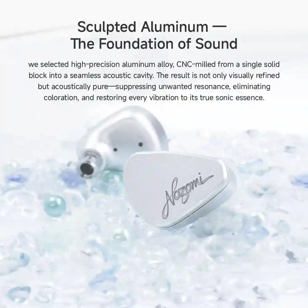 Planar In-Ear Monitors: NOZOMI 3-Unit Interchangeable Nozzle Earbuds Tidesmit