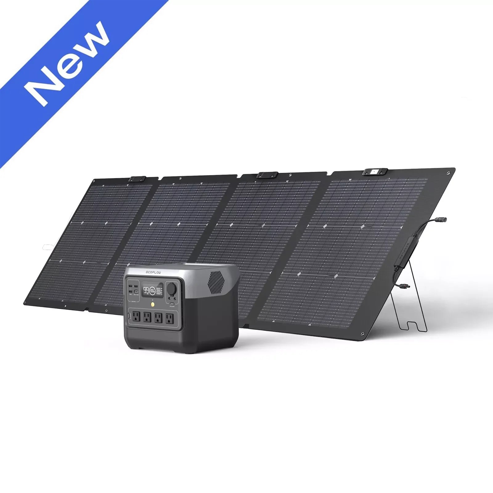 ECOFLOW Solar Generator RIVER 2 Pro 716Wh LiFePO4 Battery, 4x800W AC Outlets (1600W Surge), Solar Generator