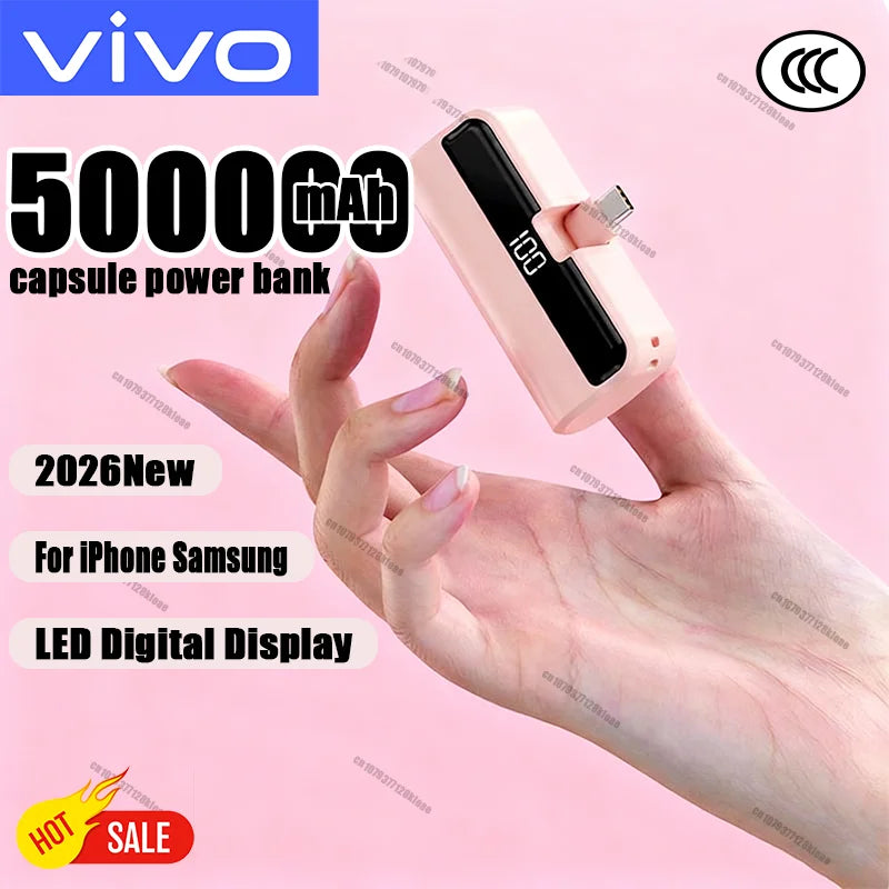 Portable Power Bank 50000mAh | Fast Charging USB-C Travel Battery Tidesmit