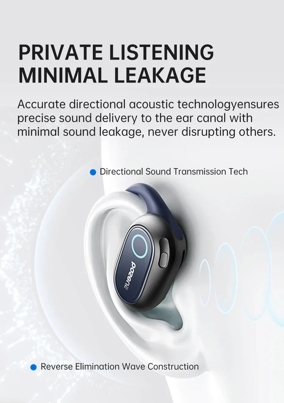 Baseus Bowie MF1/Eli 15i Fit Open-Ear Sport Wireless Earphones Bluetooth 5.4 EarHooks Big Bass Sport Earbuds 60Hrs Playtime Tidesmit