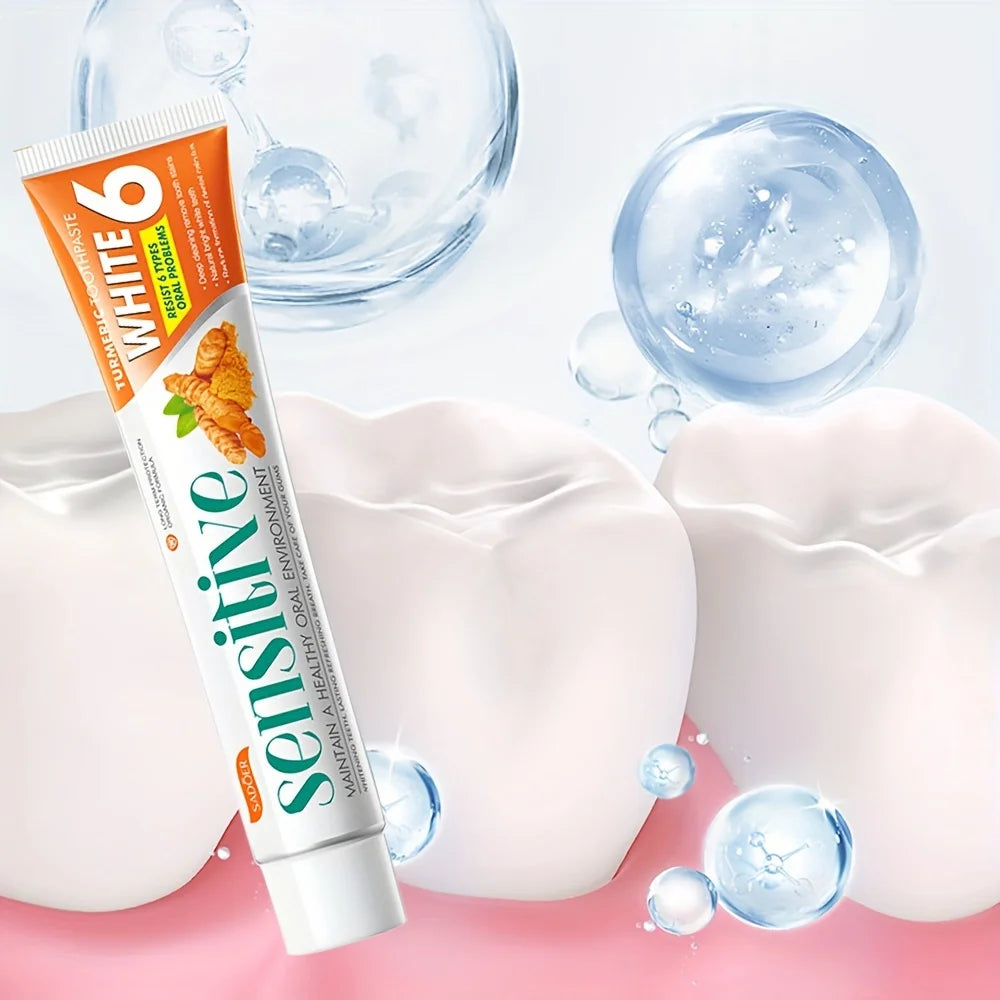 Tidesmit turmeric toothpaste 100g for deep cleaning, natural teeth whitening, and long-lasting fresh breath.