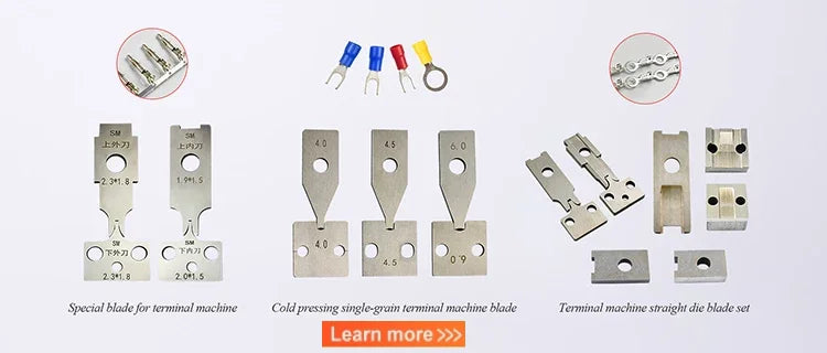 Terminal Crimping Machine With OTP Mold Blades Set Automatic Cable Wire Terminal Crimper Wire Processing Equipment 1.5T/2T/3T