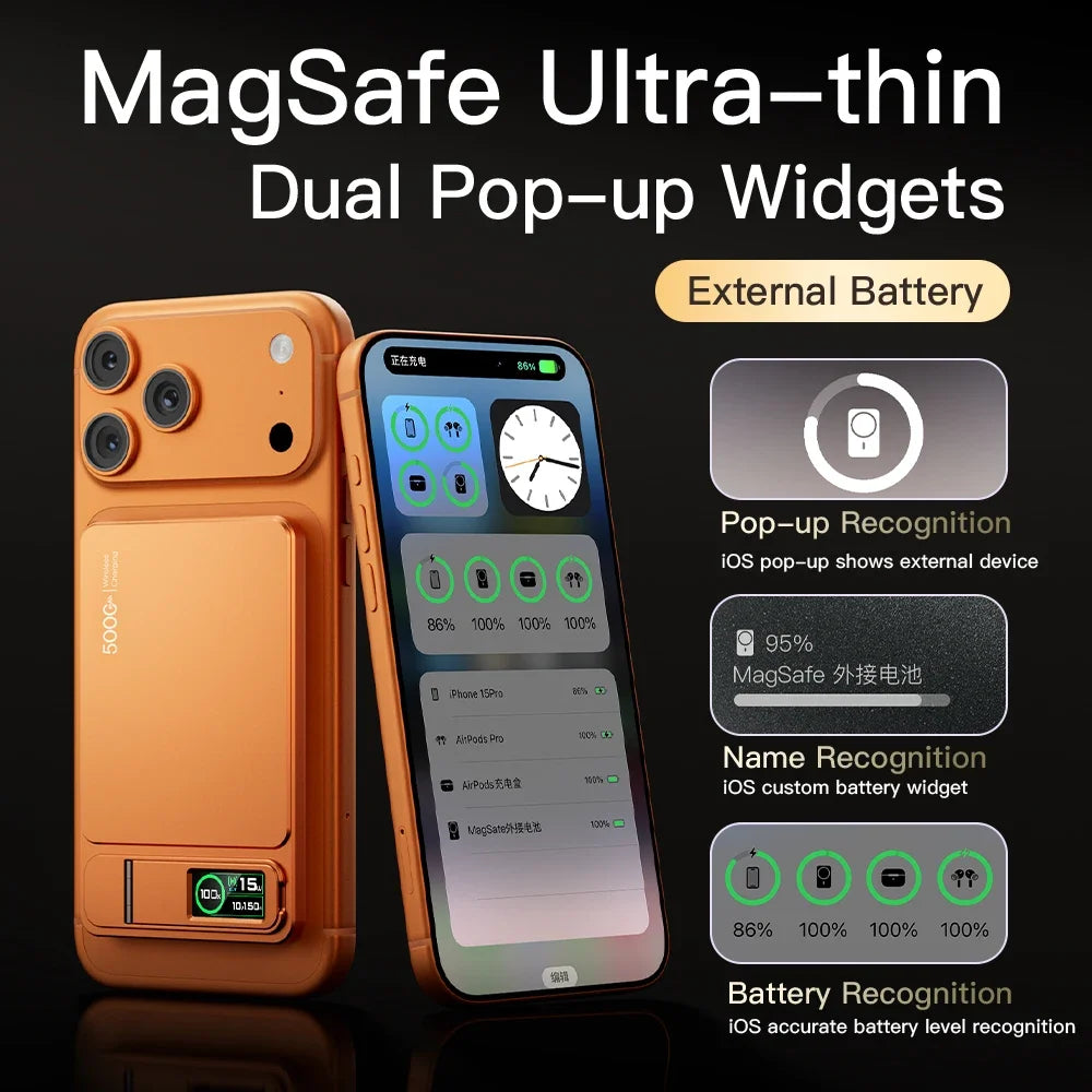 Tidesmit Magnetic Wireless Power Bank 10000mAh PD Fast Charging Tidesmit