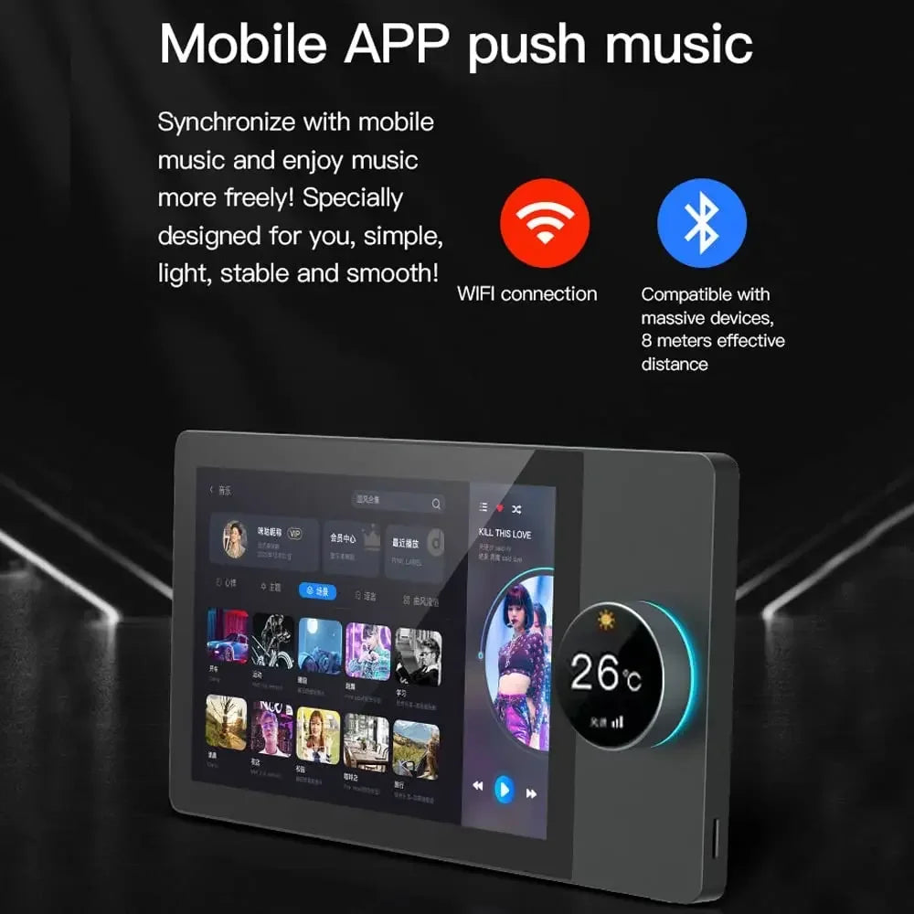 Smart Home Control Panel 8 Inch Touchscreen Zigbee Gateway Tidesmit