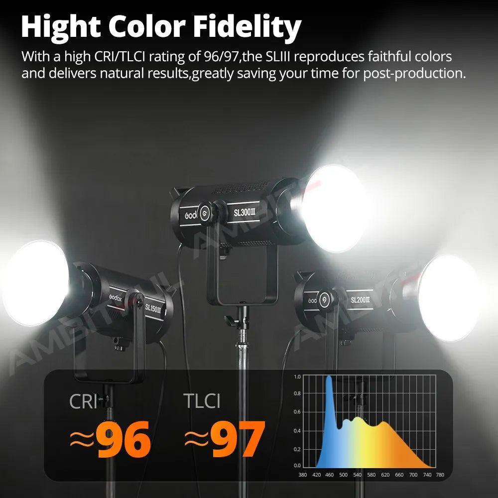 Godox SL150III 150W Daylight LED Video Light - Bowens Mount Studio Lighting Tidesmit
