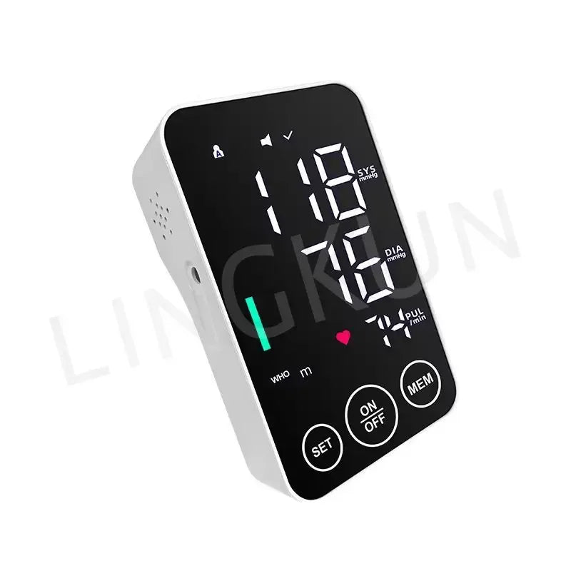 Sphygmomanometer BP Monitor Health Care New LED Blood Pressure Monitor Big Screen Broadcast Tonometer Digital Arm Tonometer