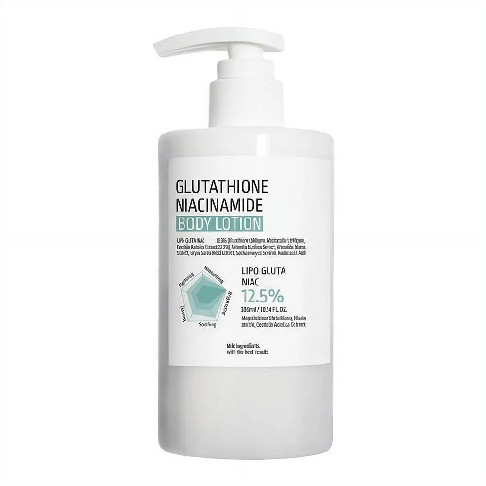 Glutathione Niacinamide Body Lotion - Deeply Moisturizes And Hydrates Brightens Skin Tone, Reduces Dullness For All Skin Types