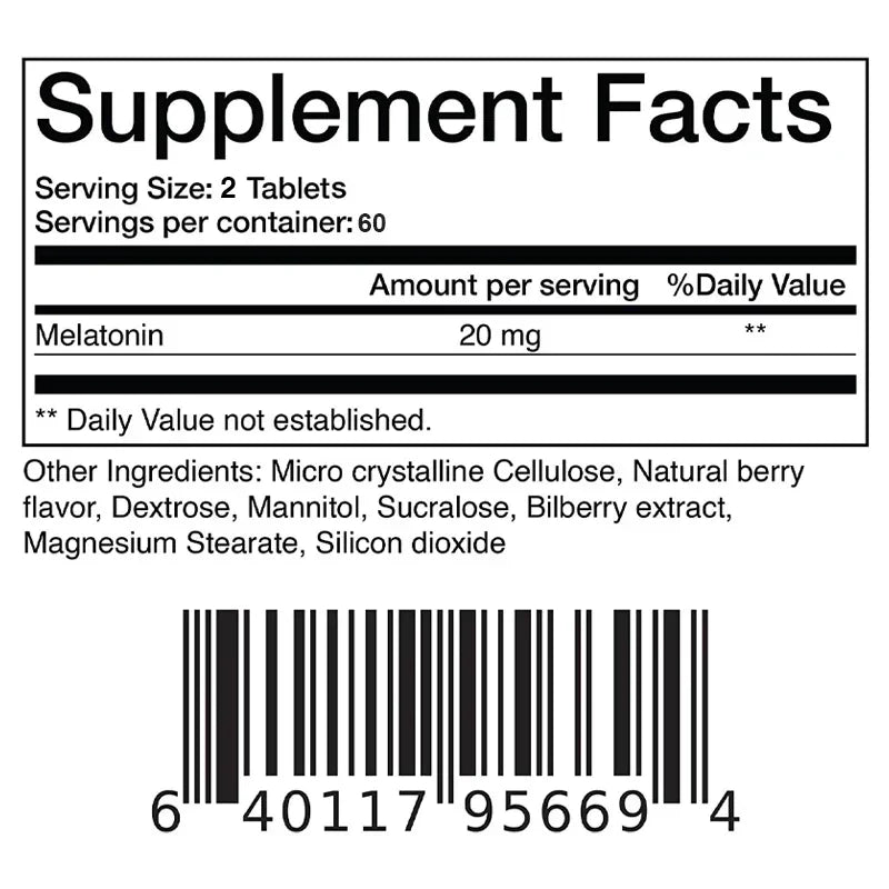 Melatonin Capsules - Sleep Dietary Supplement, to Promote Sleep Quality, Help Deep Sleep