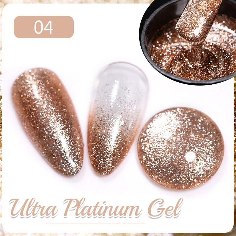 Cat Eye Magnetic Gel Polish 7.5ml - Professional Long-Lasting Nail Art Permanent Makeup Machines Ultra Platinum Gel 4