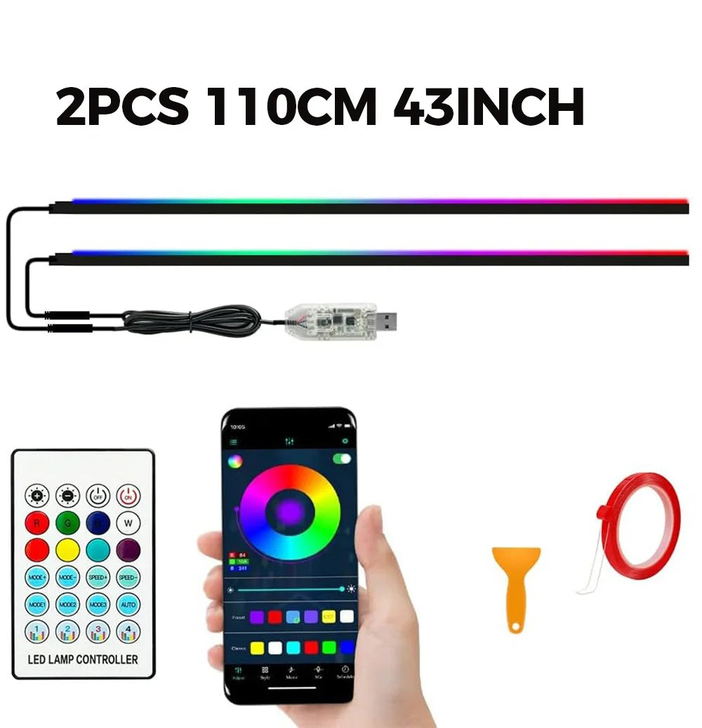 Pro Ring Light with Adjustable Color Temperature for Content Creation 2PCS 110cm 43.31in Tidesmit