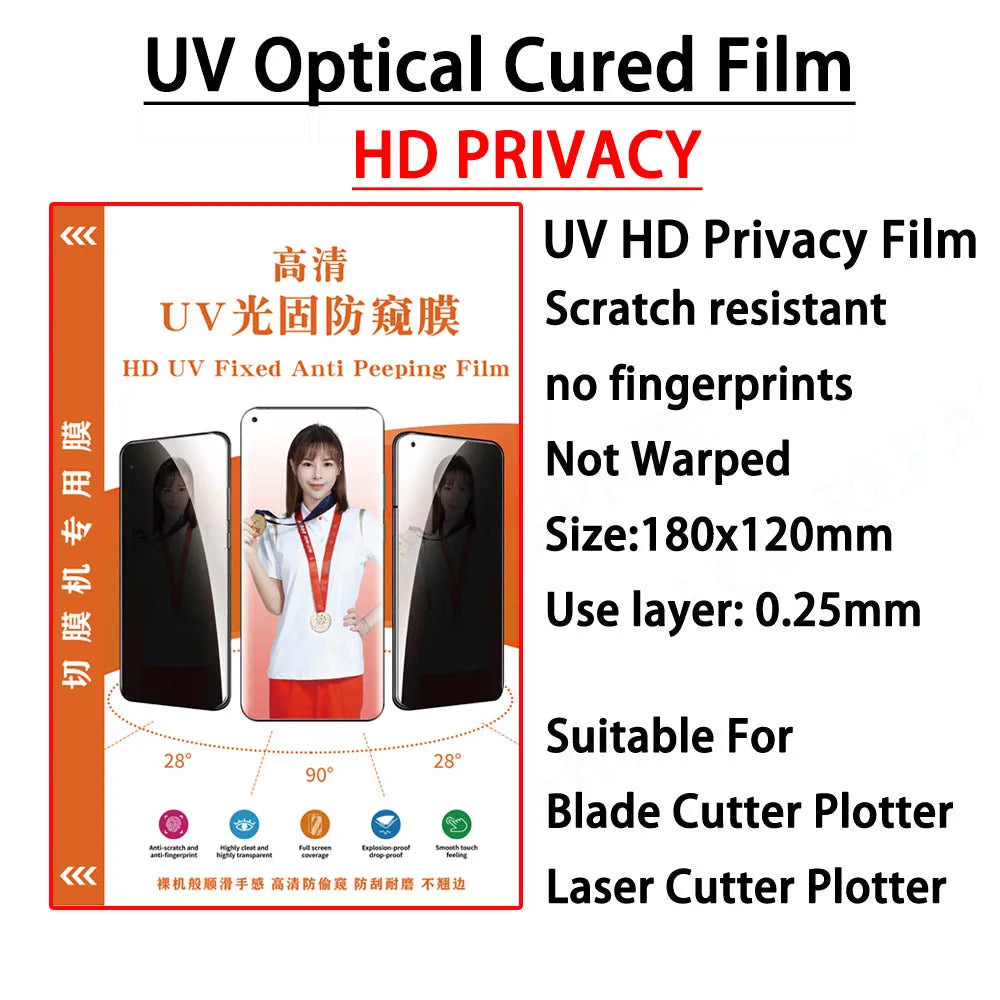 50PCS TPU Flexible Hydrogel Film Straight Curved Screen Protector Cutting Machine Universal Mobile Phone Screen Protective Film
