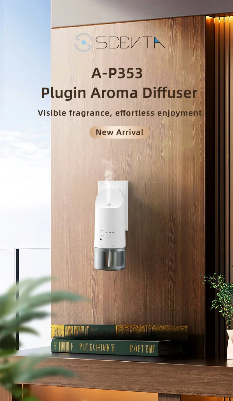 Plug in Waterless Aroma Diffuser Hotel Frangrance Diffuser And Essential Oils Atomizing Efficienc Home Air Freshener