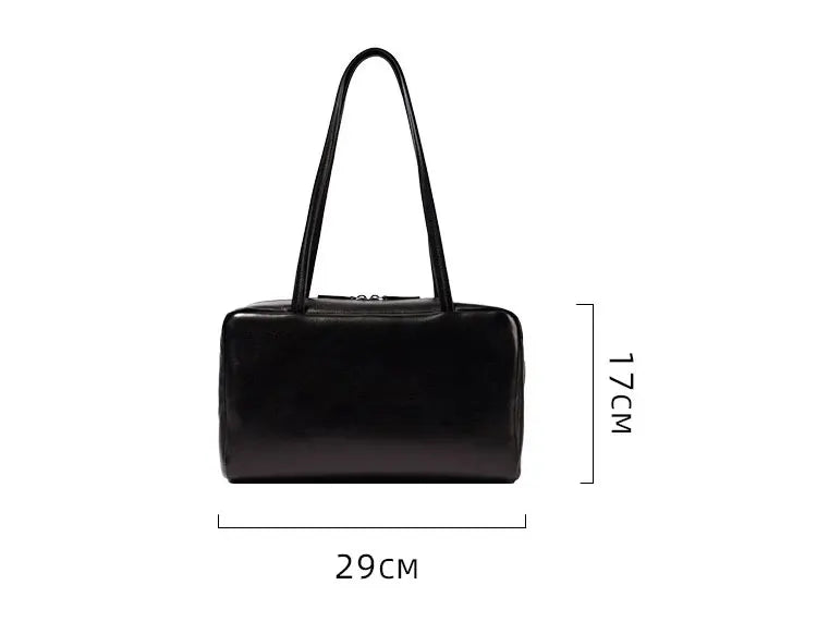 New  sheepskin bowling bag for autumn and winter 2025, high-quality long handled shoulder bag, sheepskin handbag