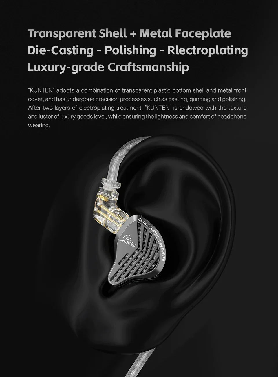HiFi Wired Earbuds With Heavy Bass & Detachable 2-Pin Cable | Tidesmit Tidesmit