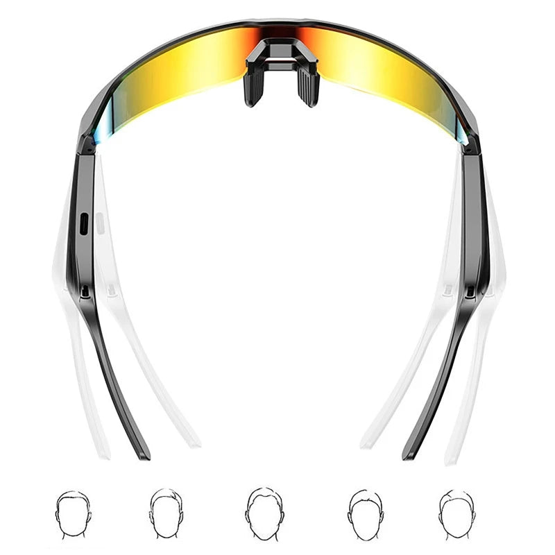 Polarized Bluetooth Audio Cycling Sunglasses | Silver & Gold Options Tidesmit