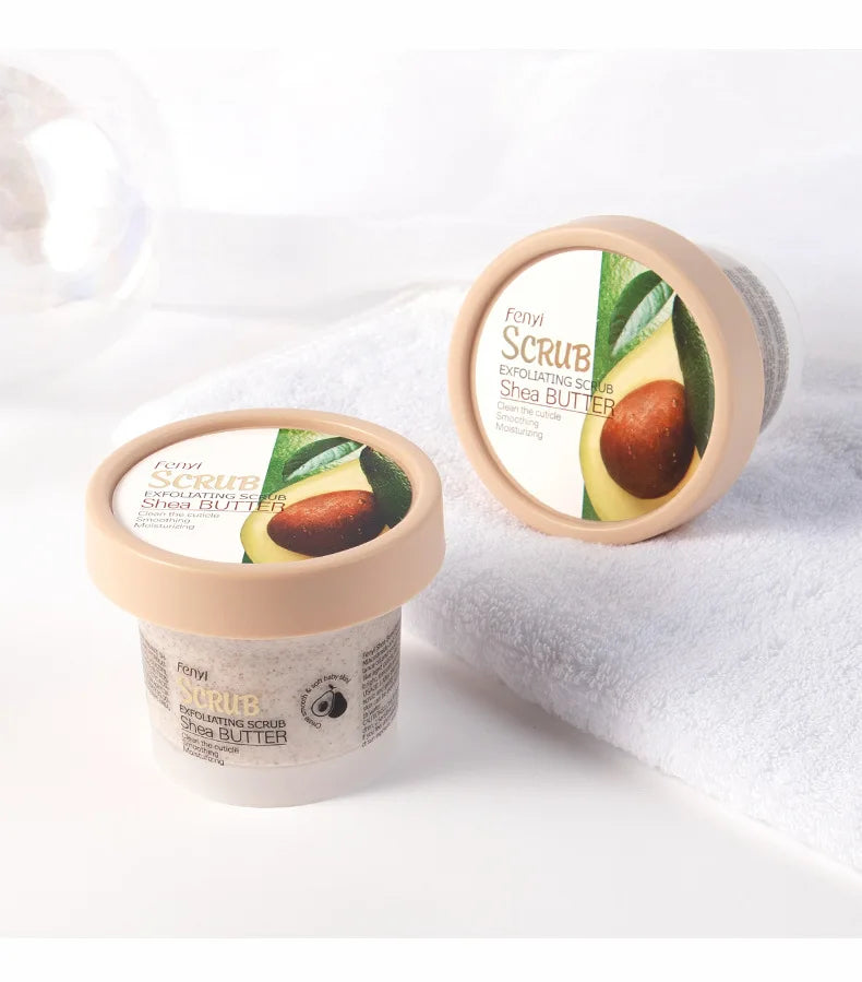 Shea Butter Body Scrub – Natural Exfoliating Skin Polish 100g Scrubs Treatments Tidesmit