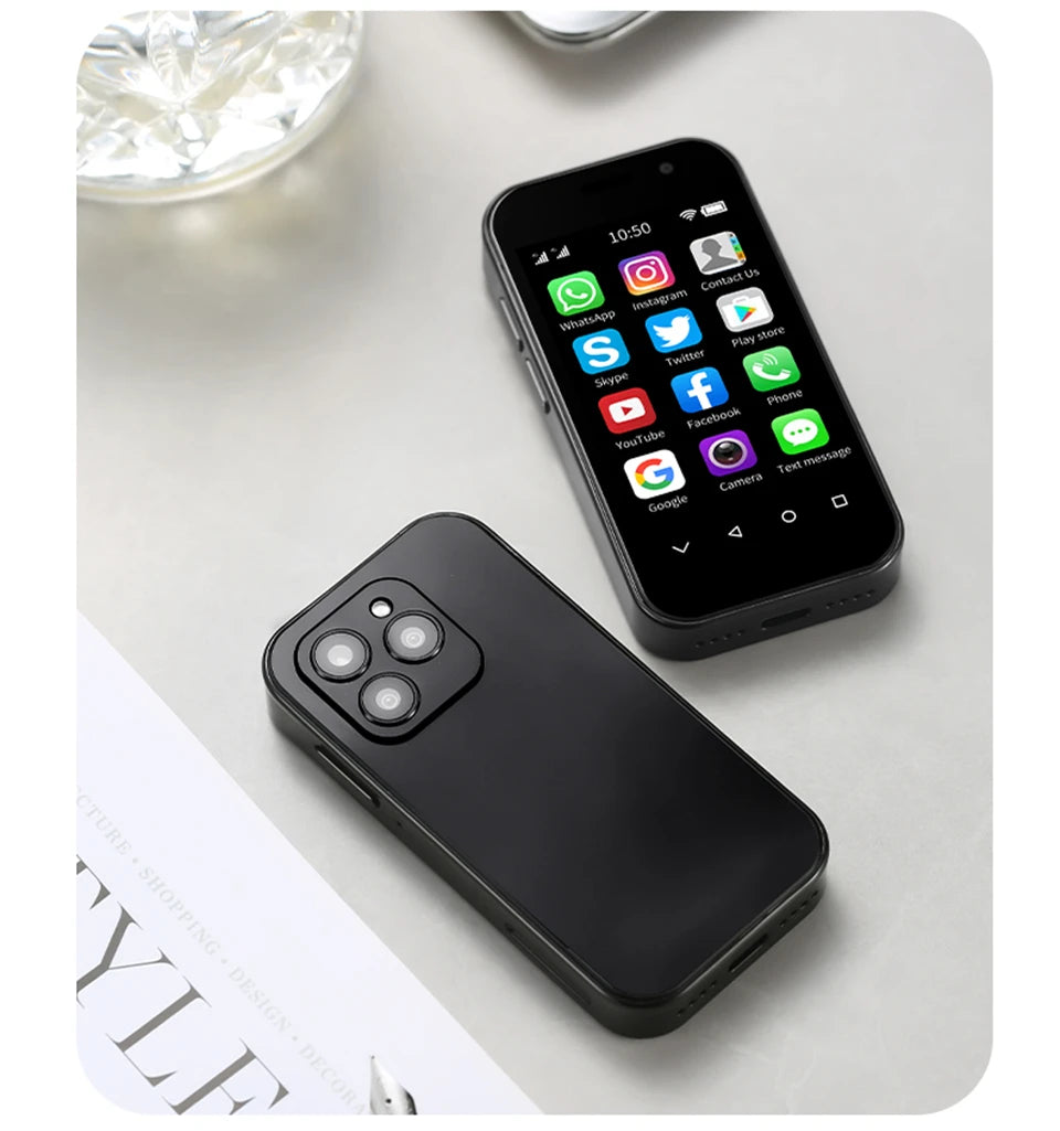 SOYES XS14 Pro 3.0in 4G Mini Smartphone Android 9.0 Dual Sim Face ID Dual Camera WIFI Bluetooth FM Hotspot GPS OTG Mobile Phone