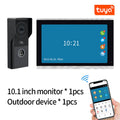 Support Tuya app WiFi visual intercom doorbell system 7/10 inch touch screen indoor monitoring intelligent villa home security