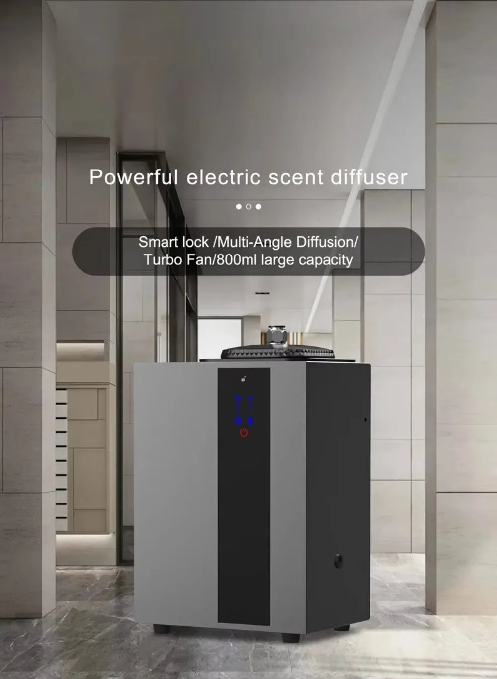 4000m³ HVAC Professional Aroma Diffuser Smart Waterless Essential Oil Diffusers Electric Smell for Home Fragrance Diffuser