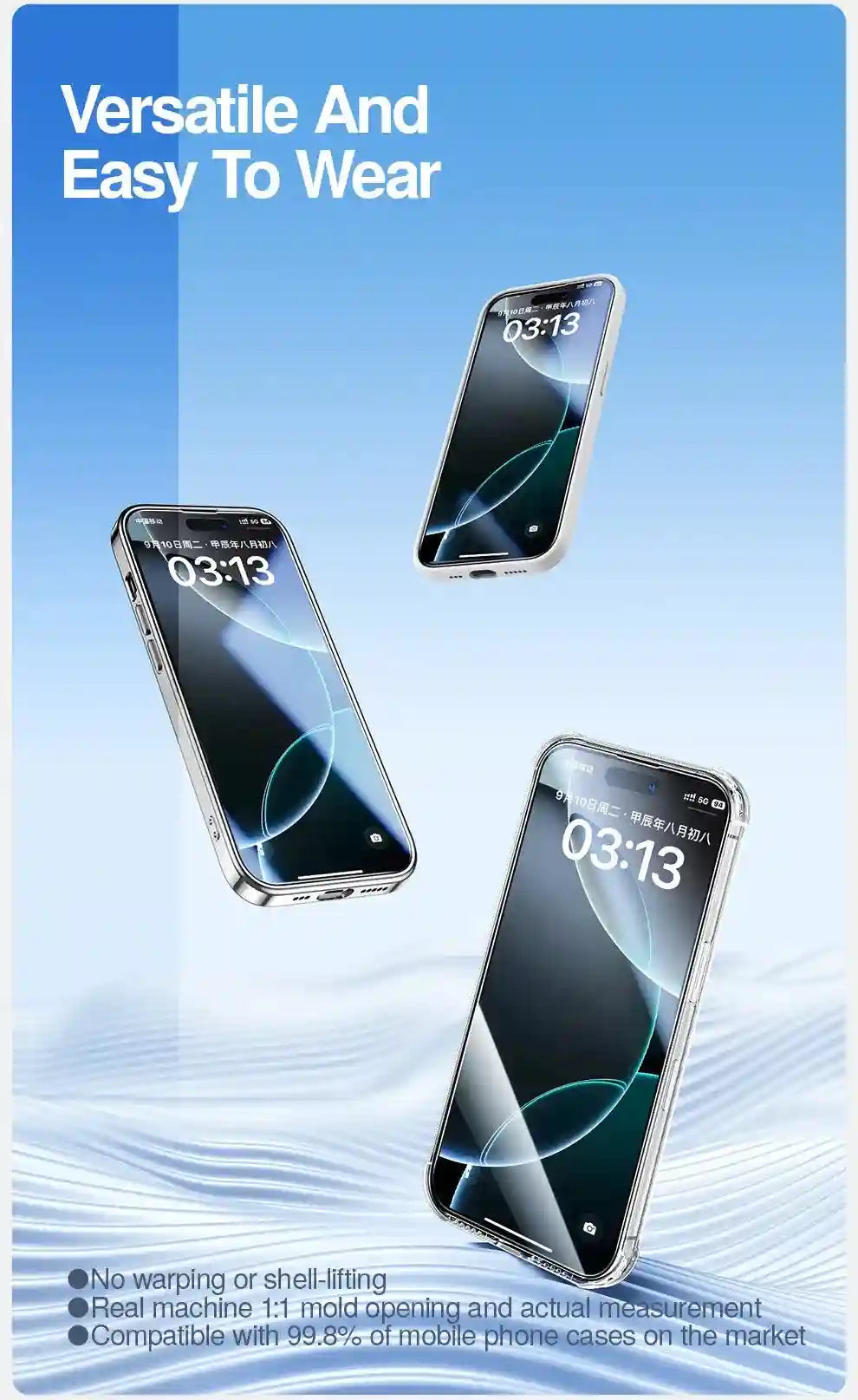 iPhone 17 Pro Max Screen Protector | Dust-Free 9H Tempered Glass AE Tidesmit