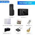 New Fingerprint Electric Rim Lock TTLock App Outdoor Lock Remote Control Power Saving Heat-Resistant Smart Door Lock Code Key