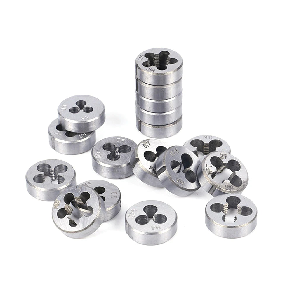 Podofo 40Pcs Tap and Die Set Metric Size M3-M12 Hand Threading Tool Kit for Metal Working Thread Repair Tool