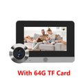 Tuya Smart 2MP 5Inch Screen Mini Digital Peephole Eye Viewer WiFi IR PIR Motion Door Camera 10000mAh battery work 3-4 Months