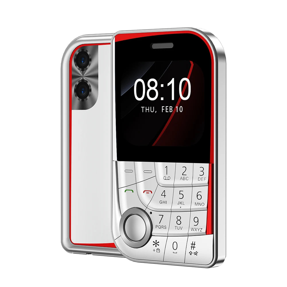 SERVO V10 Card Phone 2.01" Display 2G GSM Dual SIM Standby MP3/MP4 Magic Voice Speed Dial Torch Button Small Cellular Telephones