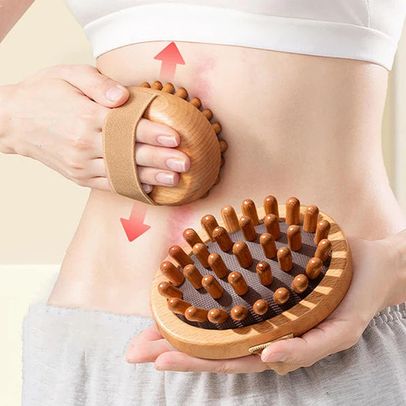 Anti Cellulite Body Brush - Wooden Spa Massager for Firming Skin Body Shaping Massage Equipment Tidesmit