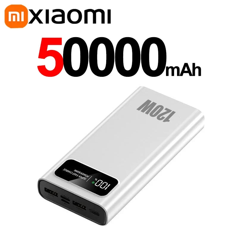 Tidesmit High Capacity Portable Power Bank 200000mAh Fast Charging White 50000mAh Tidesmit