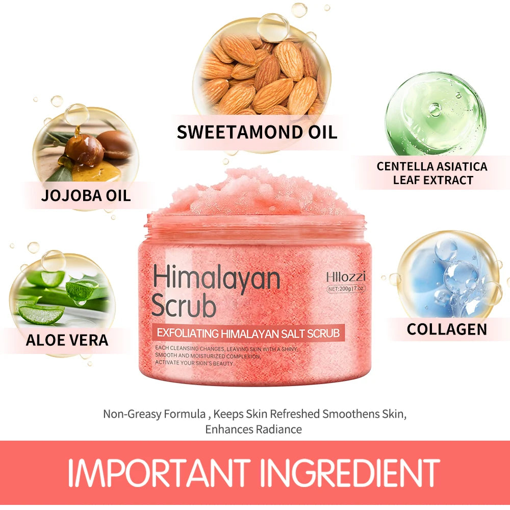 Himalayan Salt Body Scrub - Natural Exfoliation & Hydration (200g) Scrubs Treatments Tidesmit