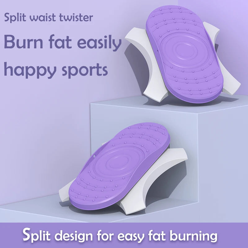Waist Twisting Disc for Core Fitness – Non-Slip Purple Tidesmit Body Shaping Massage Equipment Tidesmit